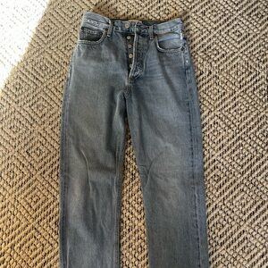 AGOLDE High Rise Straight Jeans